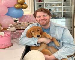 The star has adopted a cute female dog in his home whom he has named Riley Adams Dawson.